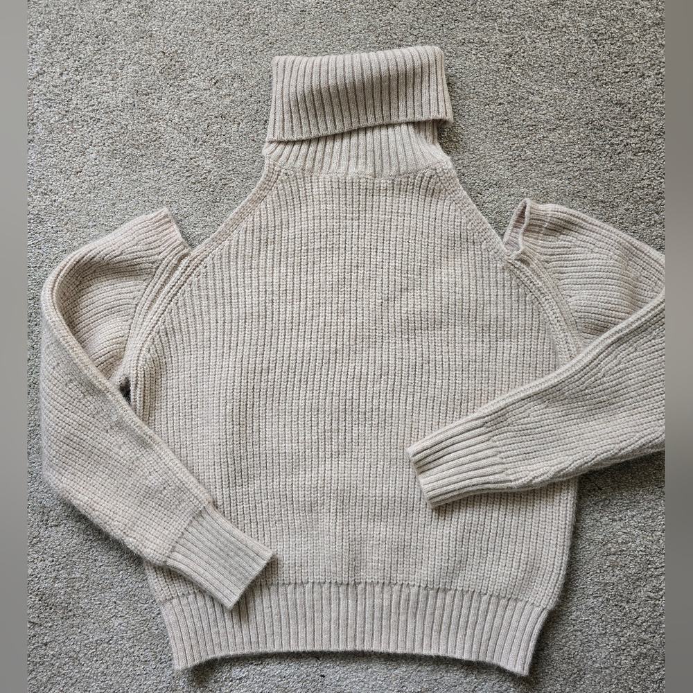 HYFVE Beige Turtleneck Sweater